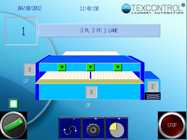 Sheet Folder Control Screen