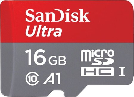 SanDisk Ultra microSDHC-card 16 GB Class 10 with adapter